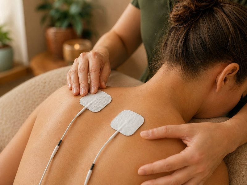 TENS elektróda felhelyezés a háton